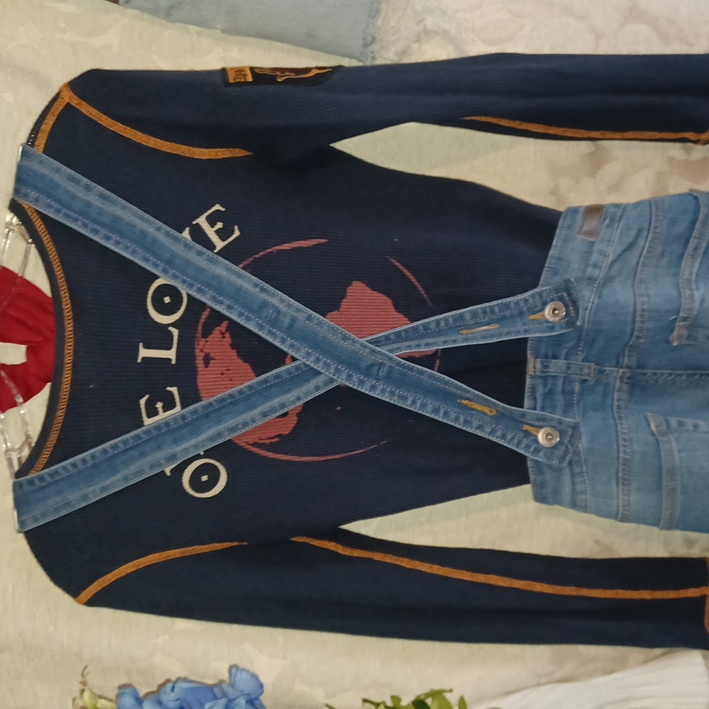 Dollhouse overalls -2 sizes available- 9 & 11
